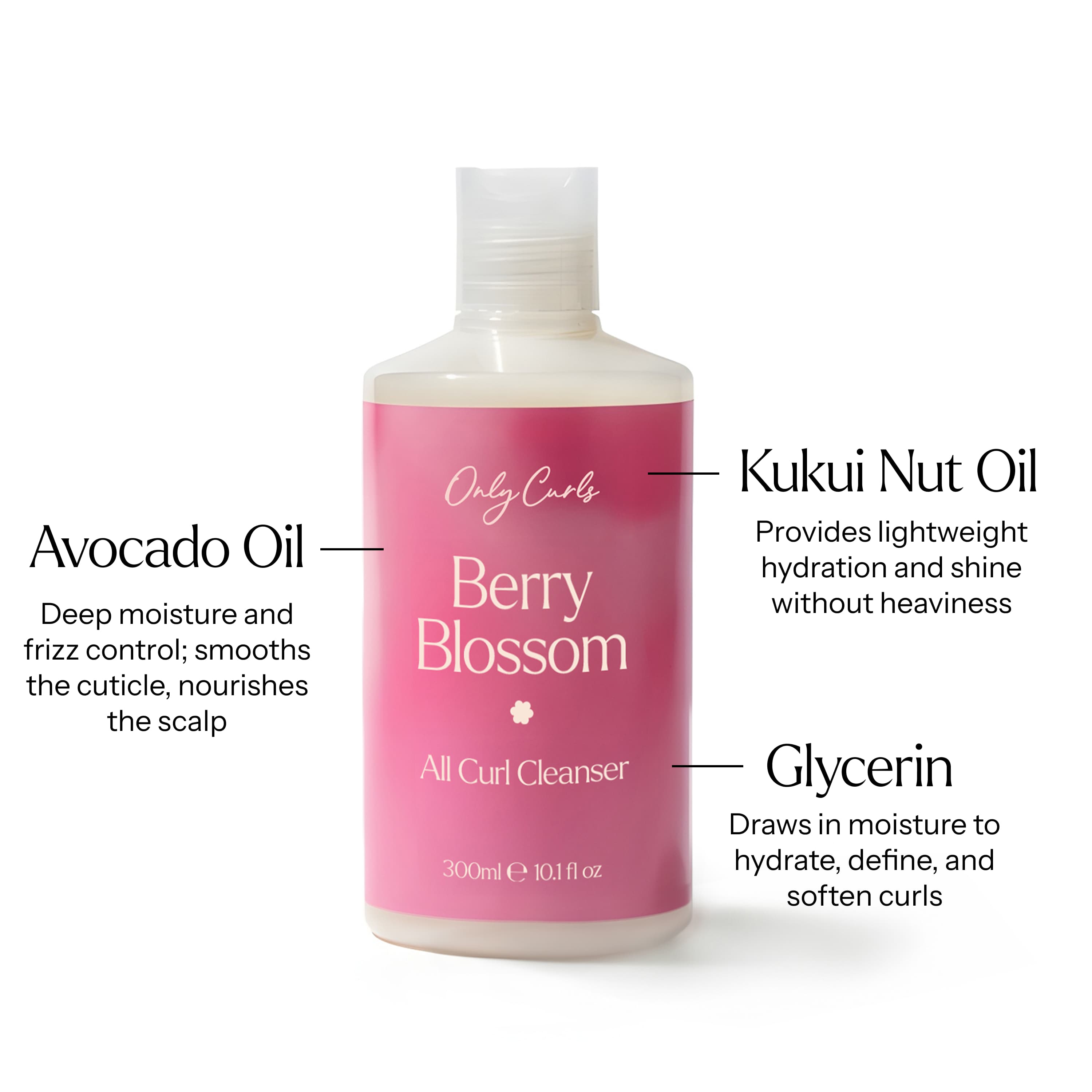 Only Curls Berry Blossom All Curl Cleanser - Only Curls