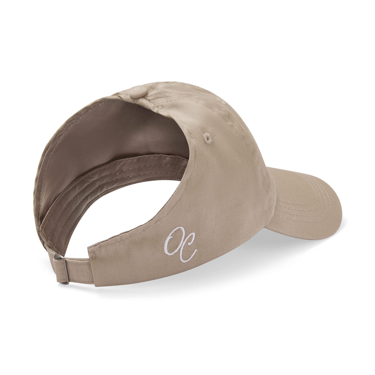 Only Curls Satin Lined Baseball Hat (with open back) - Beige - Only Curls