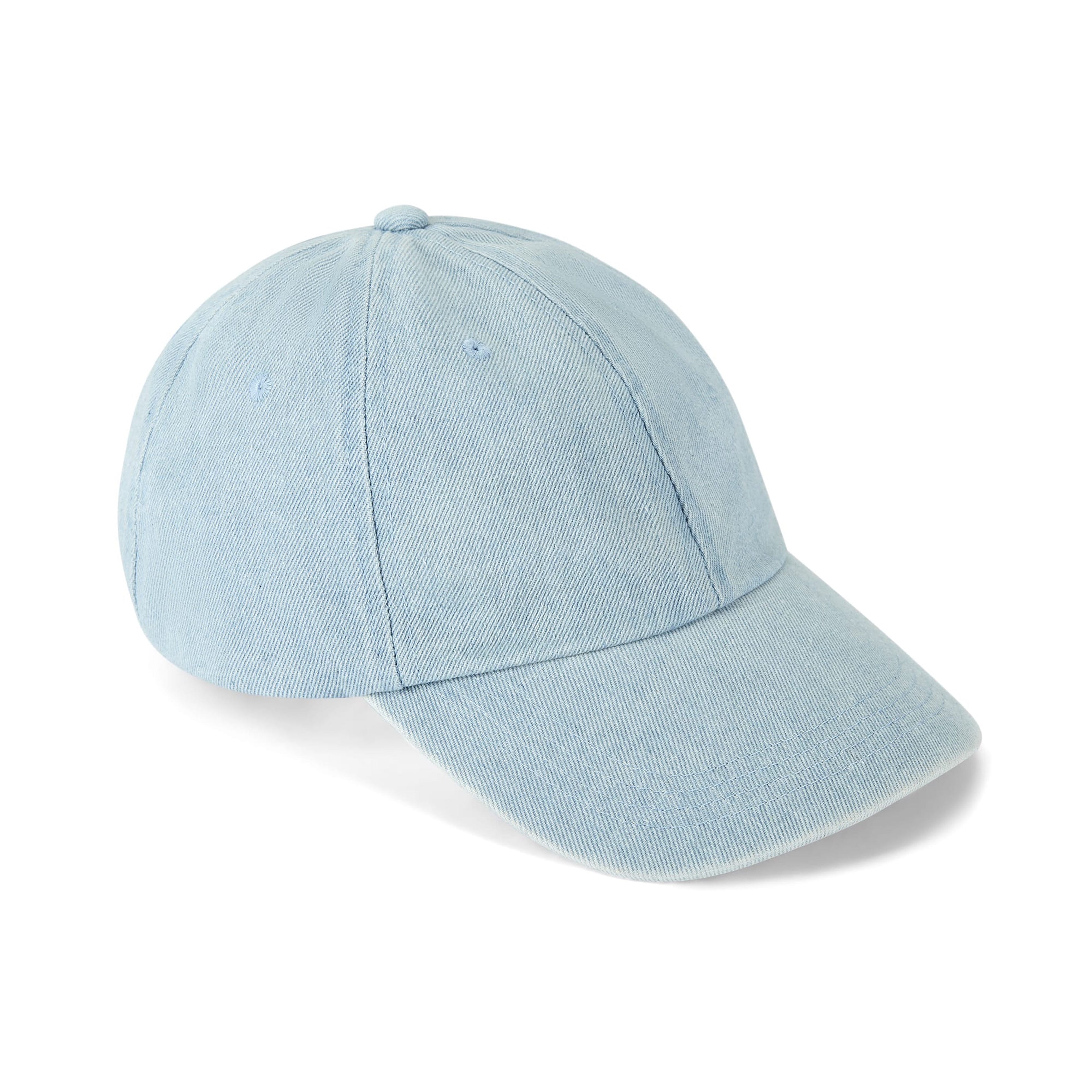 Only Curls Satin Lined Baseball Hat  - Denim Blue - Only Curls