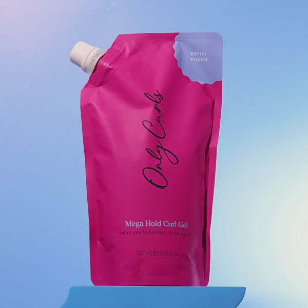 Only Curls Mega Hold Curl Gel 500ml - Refill Pouch