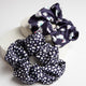 Only Curls Satin Scrunchies - Navy Twin Pack