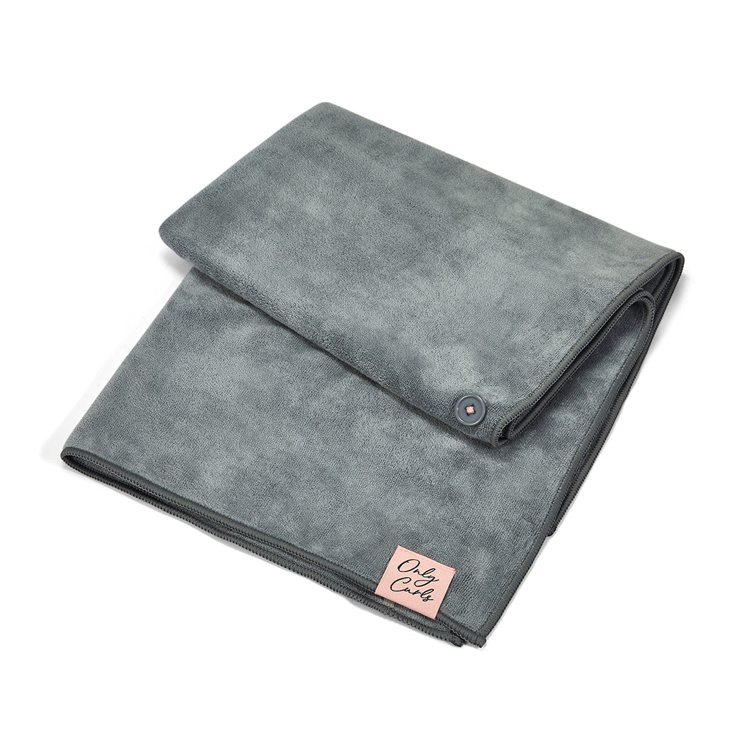 Only Curls Microfibre Hair Towel - Grey - Only Curls