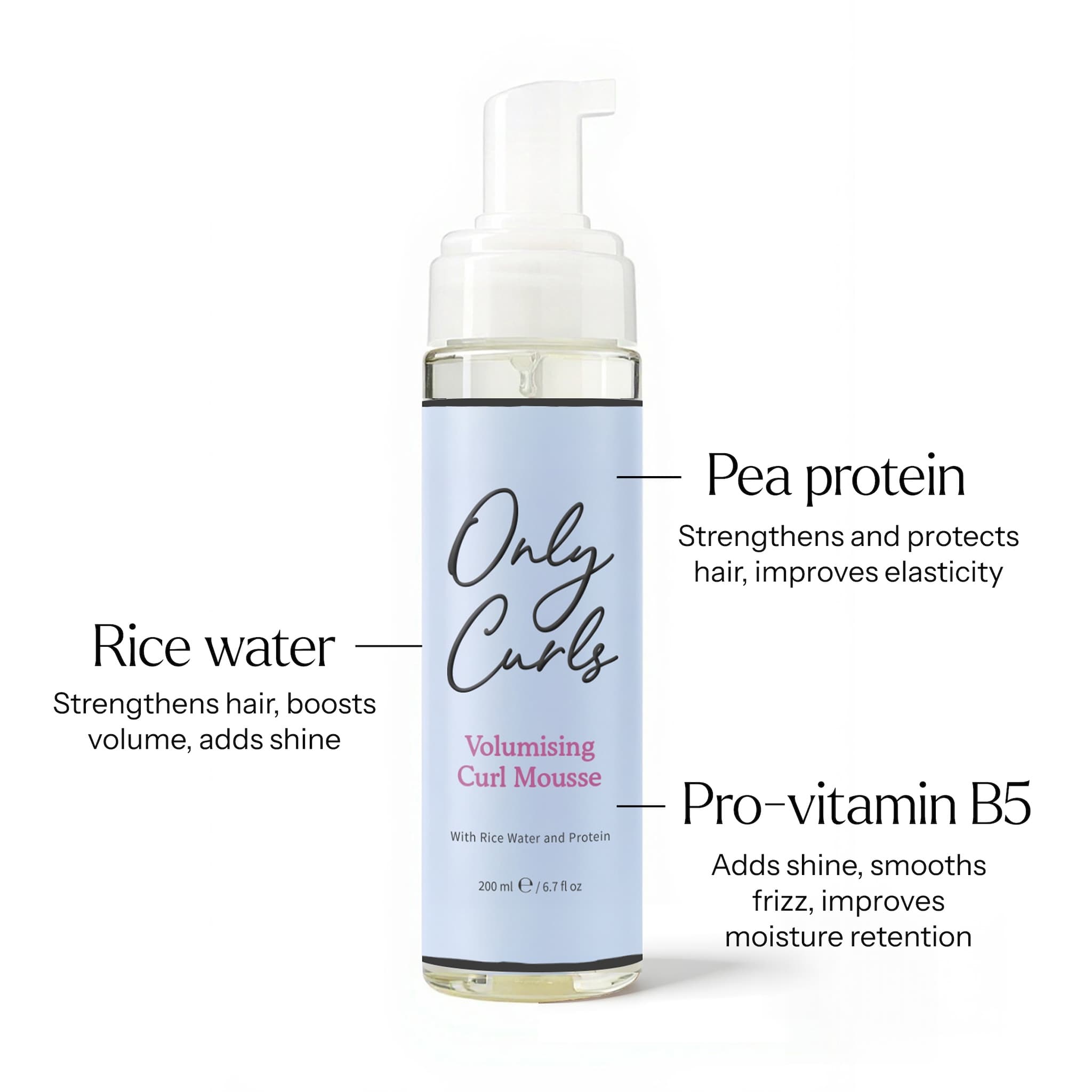 Only Curls Volumising Curl Mousse - Only Curls