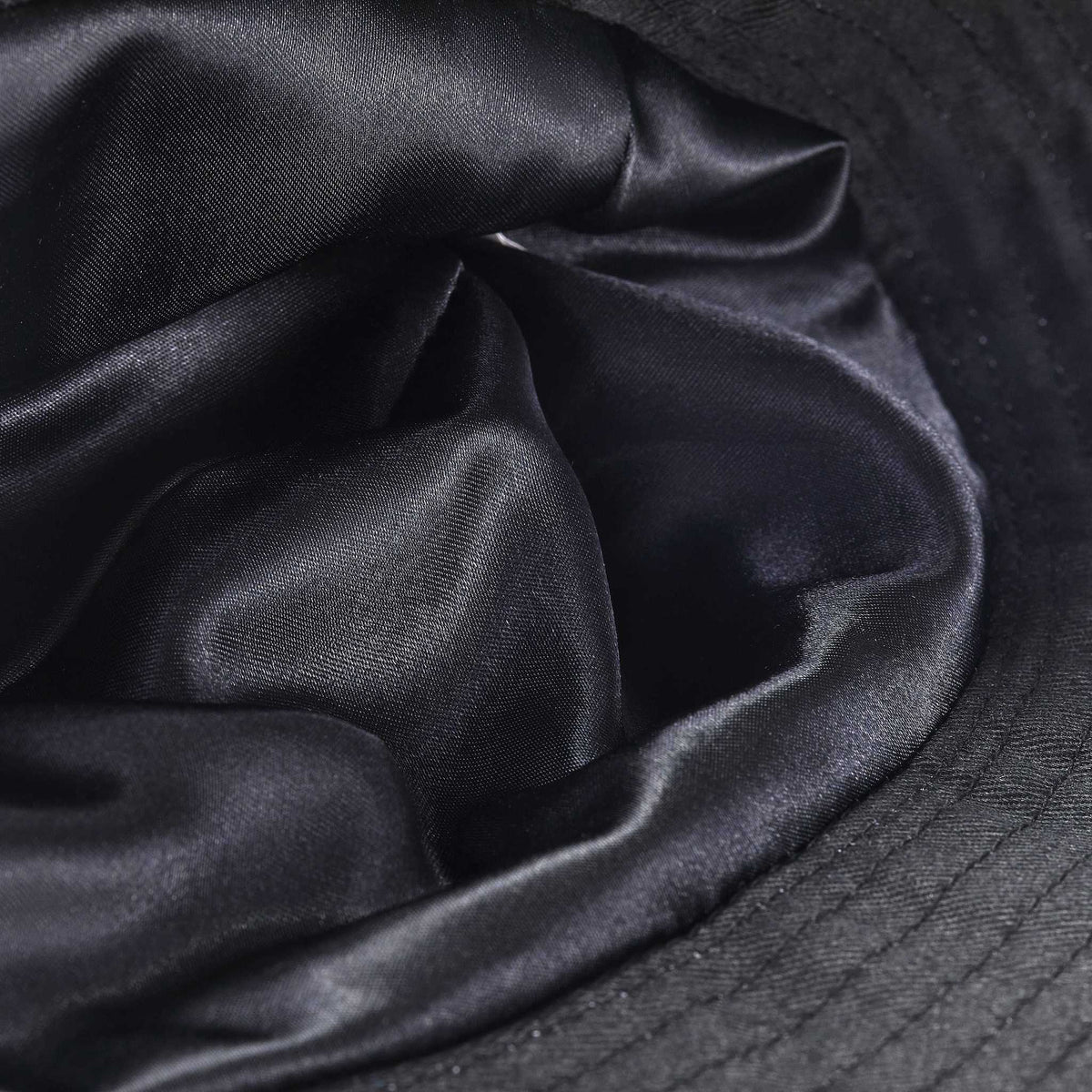 Only Curls Satin Lined Bucket Hat  - Black - Only Curls