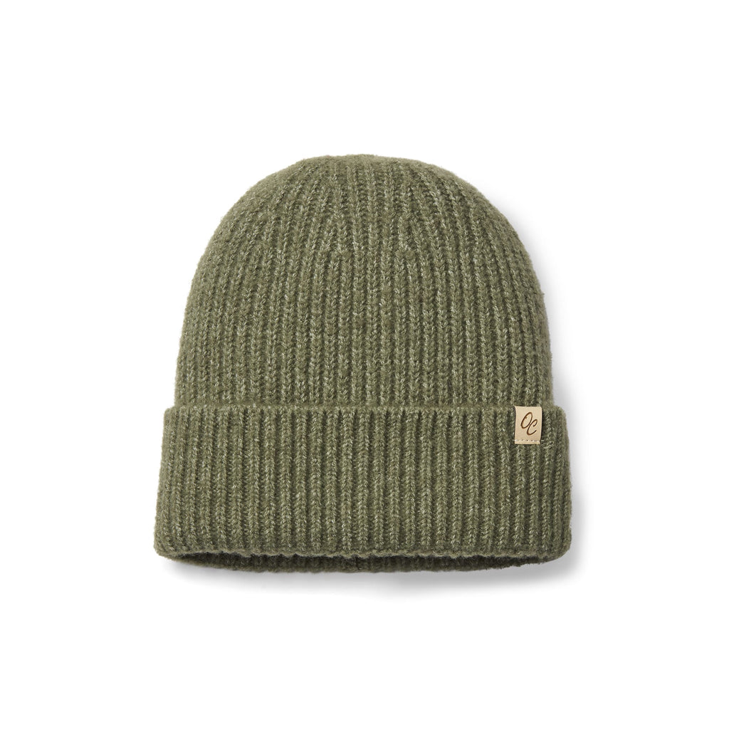 Only Curls Satin Lined Beanie - Ella in Olive - Only Curls