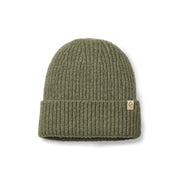 Only Curls Satin Lined Knitted Beanie Hat - Ella in Olive Green