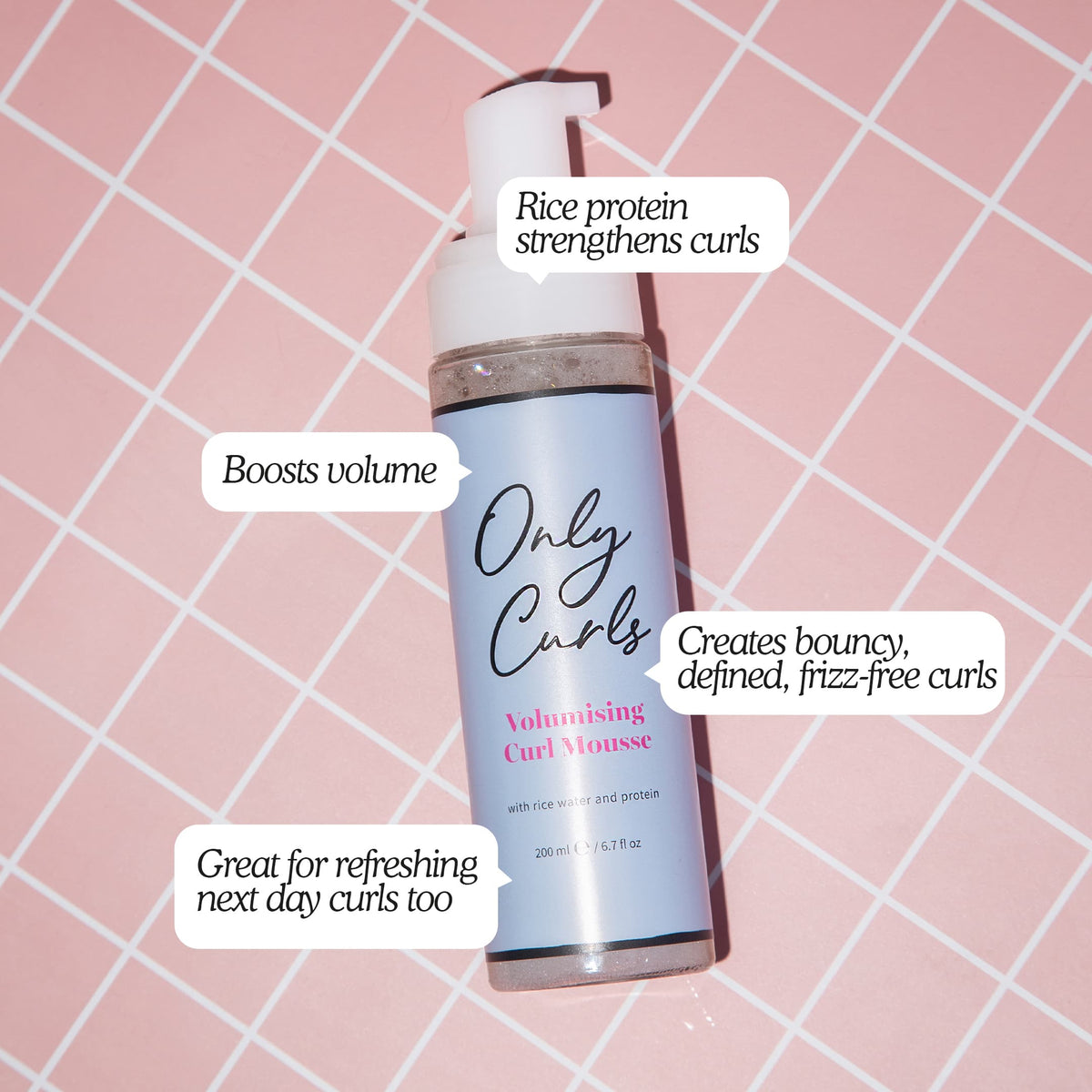 Only Curls Volumising Curl Mousse - Mousse for All Curl Types