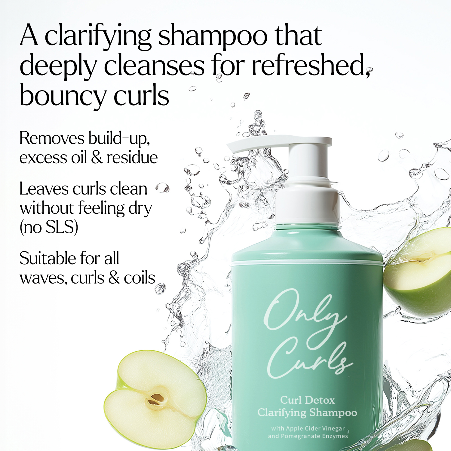 Only Curls Curl Detox Clarifying Shampoo - Only Curls