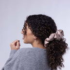 Only Curls Satin Pillow Scrunchies - Black and Bronze Twin Pack - Only Curls