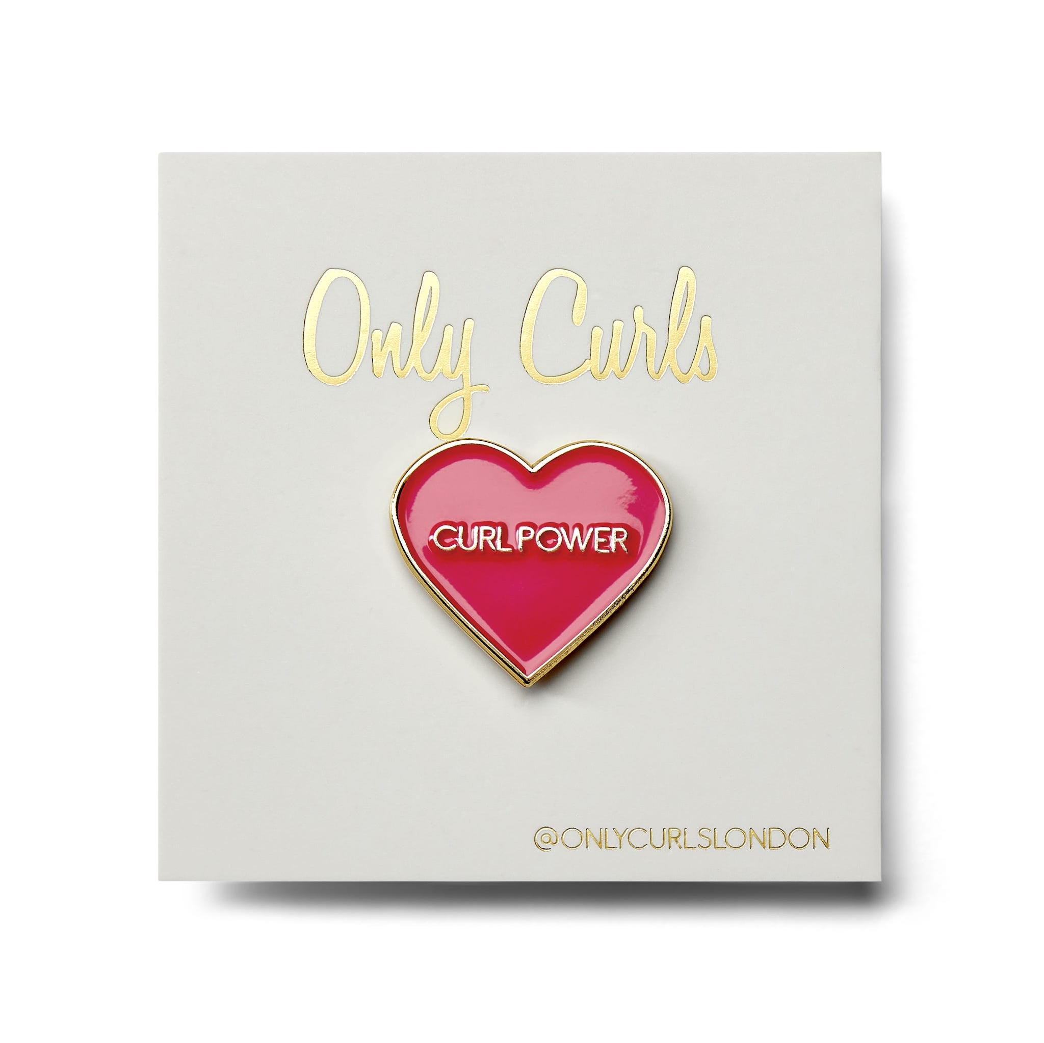 Only Curls Pin Badge - Curl Power - Only Curls