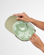 Satin Lined Baseball Hat (full cap) - Matcha Green The Curls Are The Outfit