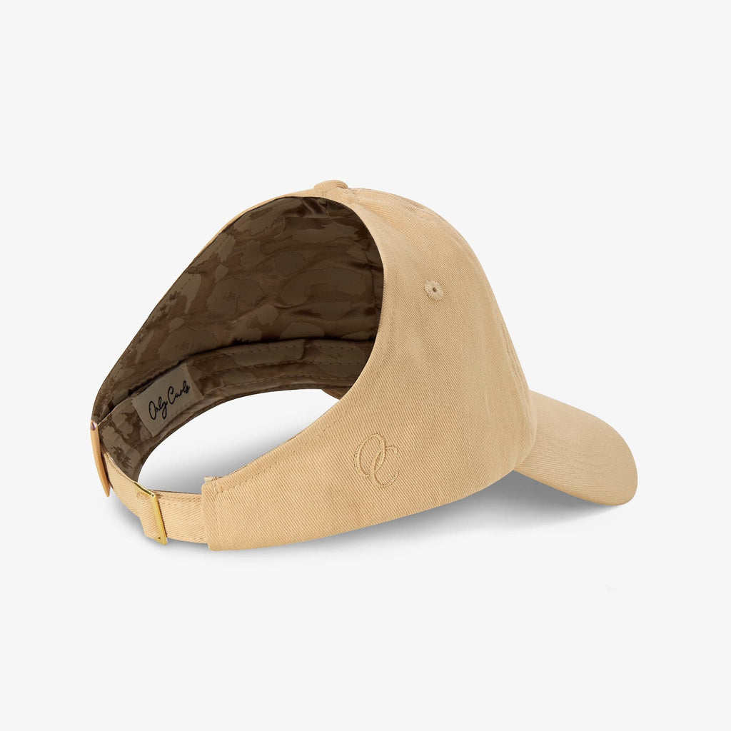 Satin Lined Baseball Hat (open back) - Caramel OC