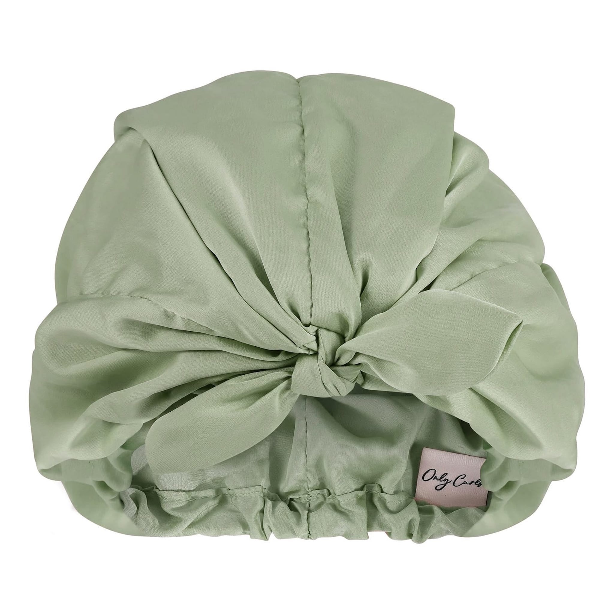 Only Curls Satin Sleep Turban - Sage - Only Curls