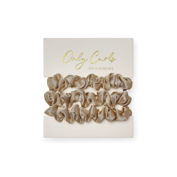 Only Curls Silk Scrunchies (Mini) - Blonde - Only Curls