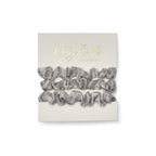 Only Curls Silk Scrunchies (Mini) - Silver - Only Curls