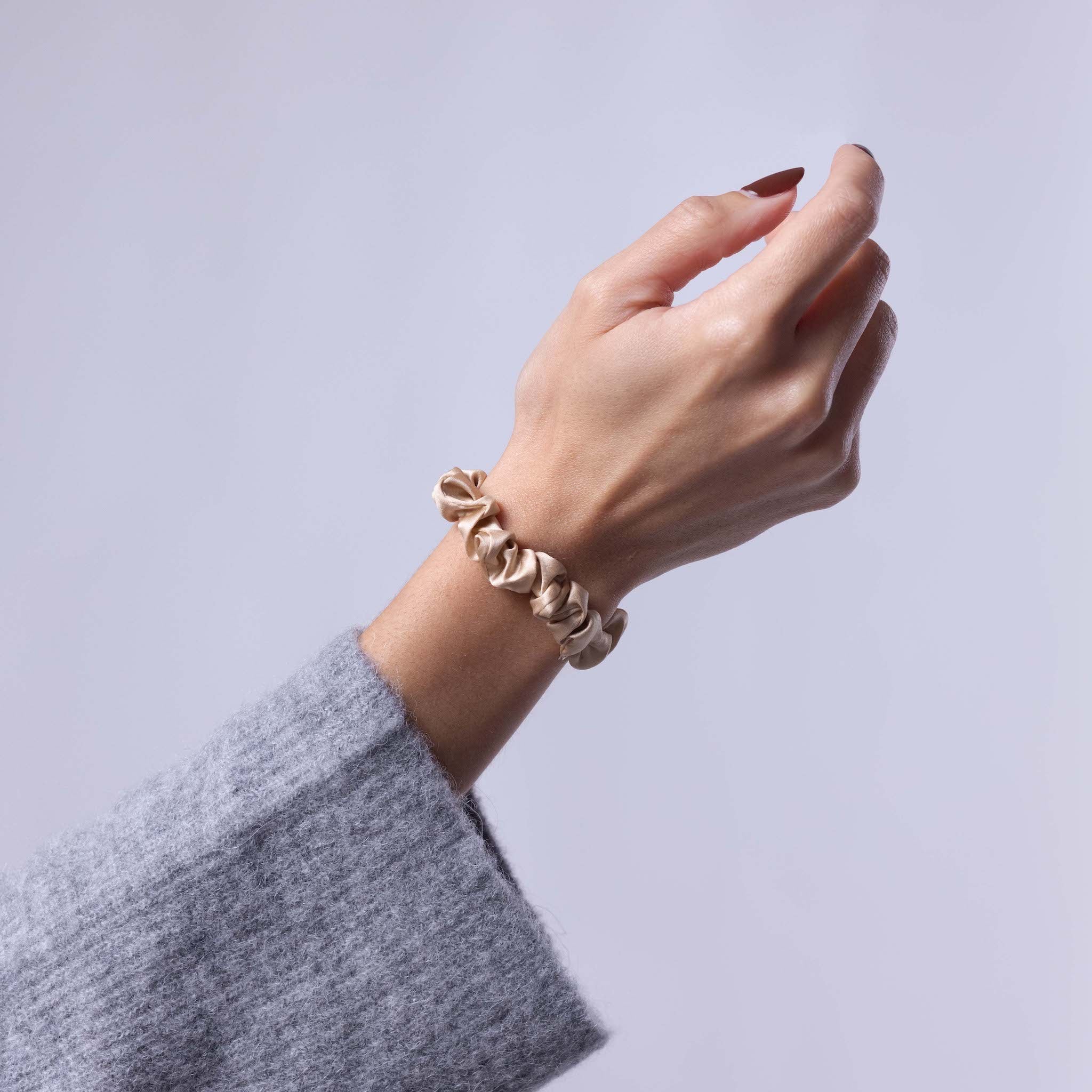 Only Curls Silk Scrunchies (Mini) - Blonde - Only Curls