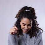 Only Curls Silk Scrunchies (Mini) - Silver - Only Curls