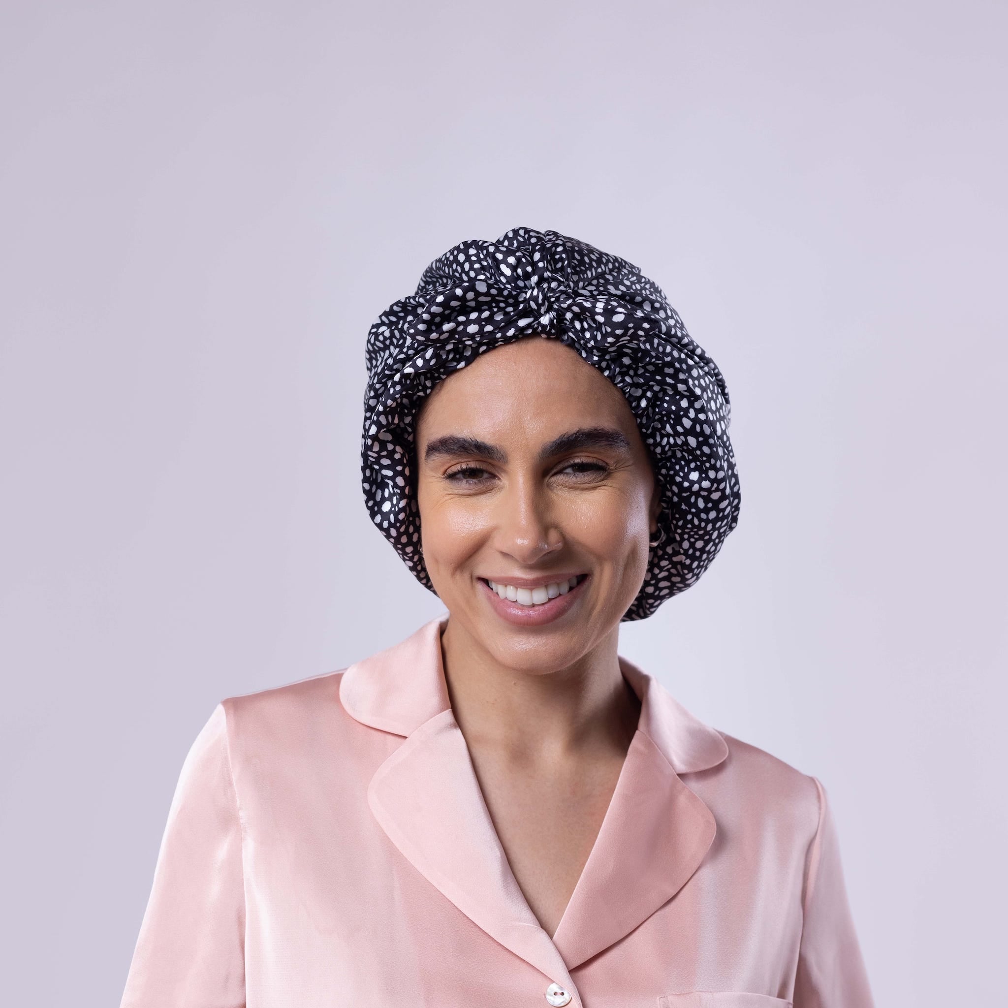 Only Curls Satin Sleep Turban - Dalmatian Spot - Only Curls