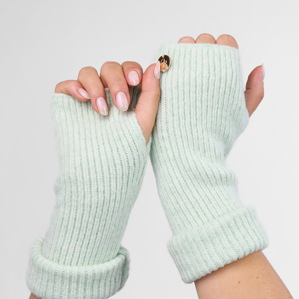 Only Curls Minty Green Super Soft Satin-Lined Beanie & Glove Set - Only Curls