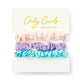 Only Curls Silk Scrunchies (Mini) - Aqua Lavender Pink