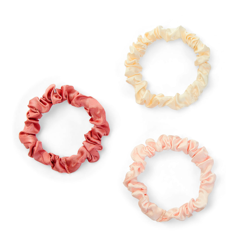 Only Curls Silk Scrunchies Multi Pack Mini - Rose - Only Curls