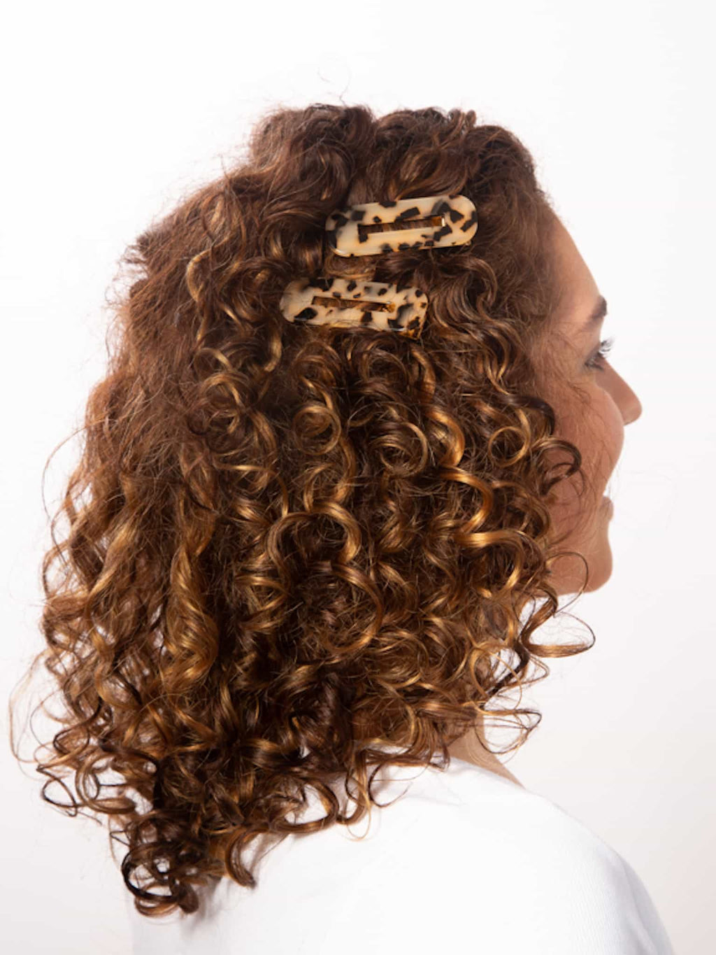 Only Curls Tort Speckle Crocodile Hair Clips - Only Curls