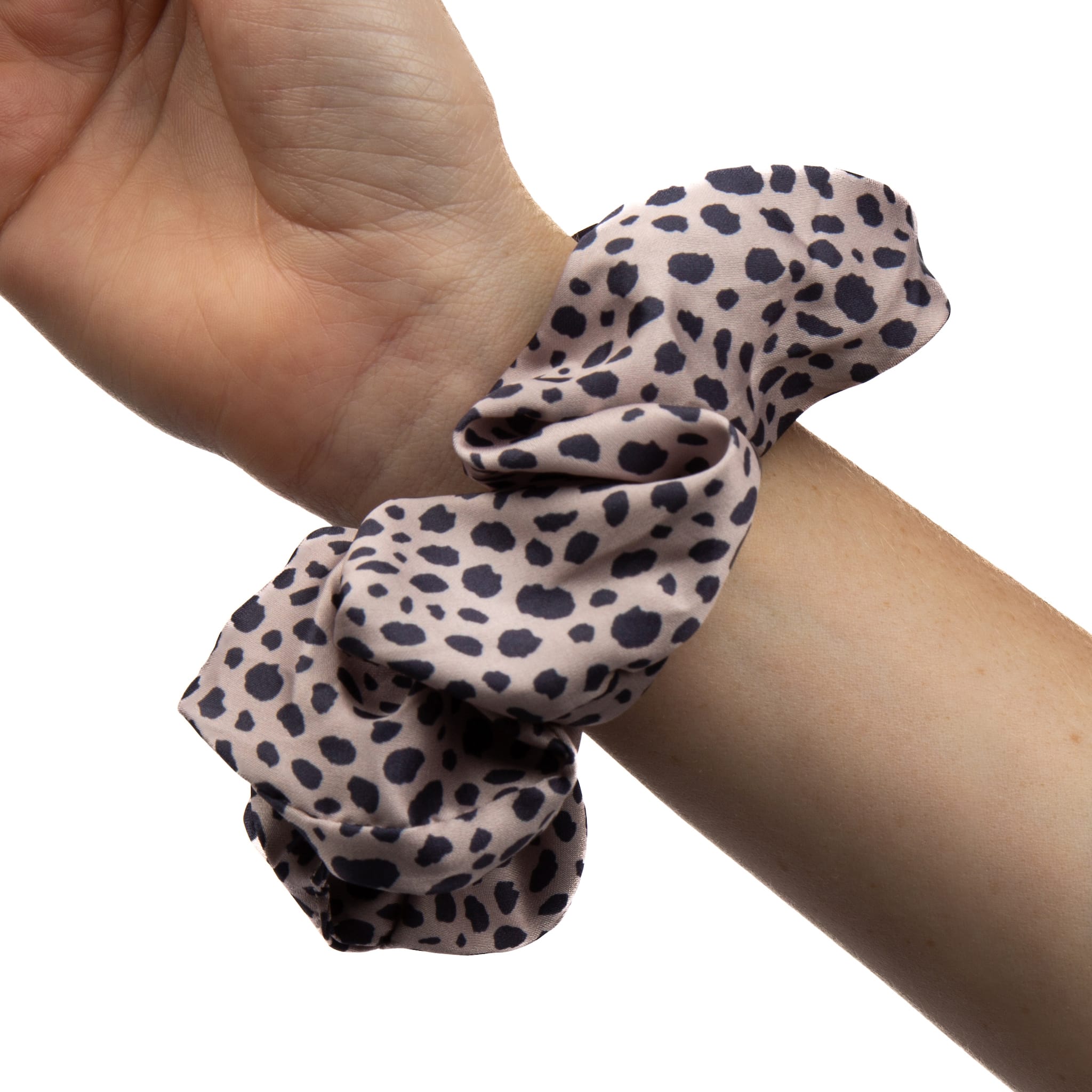 Only Curls Satin Scrunchies - Leopard and Animal Print Twin Pack - Only Curls
