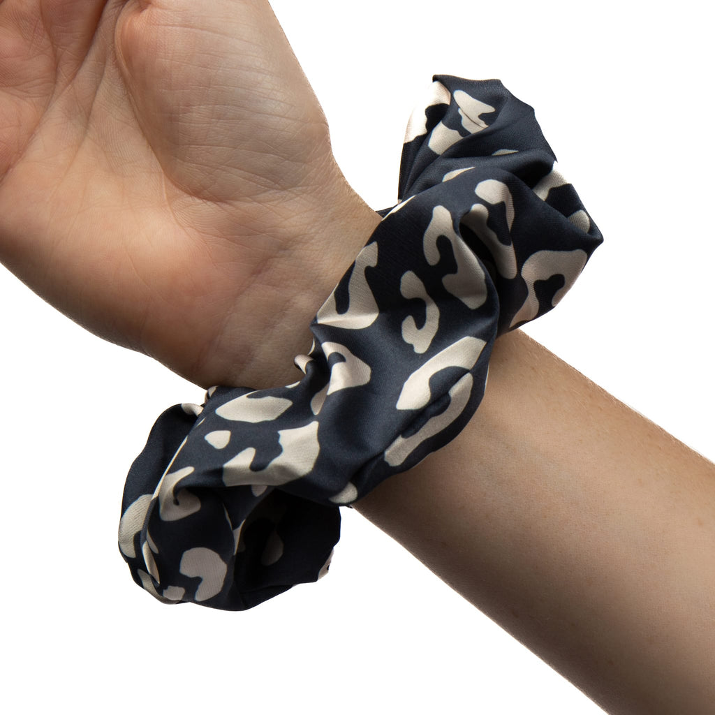 Only Curls Satin Scrunchies - Leopard and Animal Print Twin Pack - Only Curls