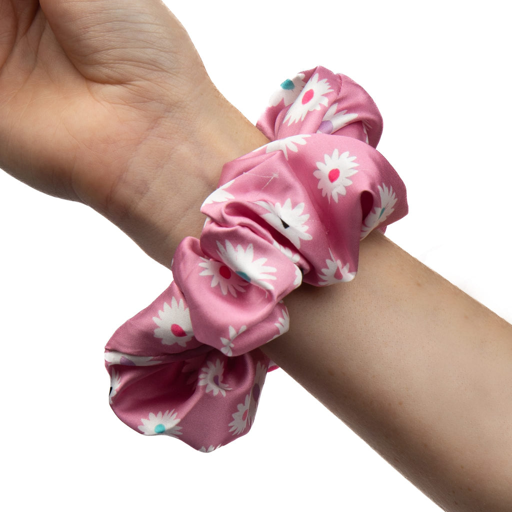 Only Curls Satin Scrunchies - Daisy Twin Pack - Only Curls
