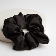 Only Curls Satin Scrunchie - Black