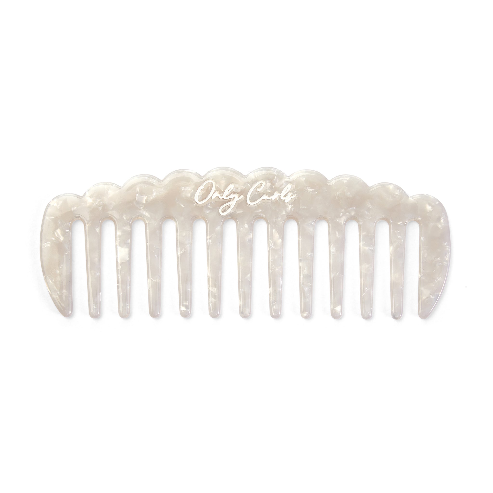 Only Curls White Shimmer Comb - Only Curls